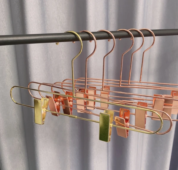 Gold Hangers With Clips