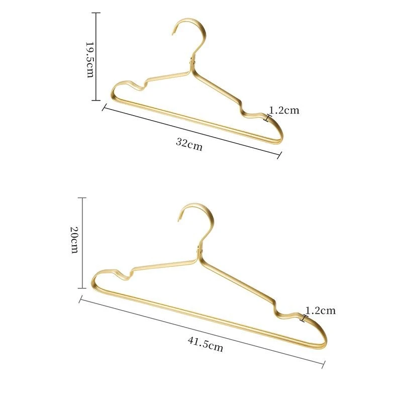 heavy duty aluminum clothes hangers aluminum metal hangers(001)