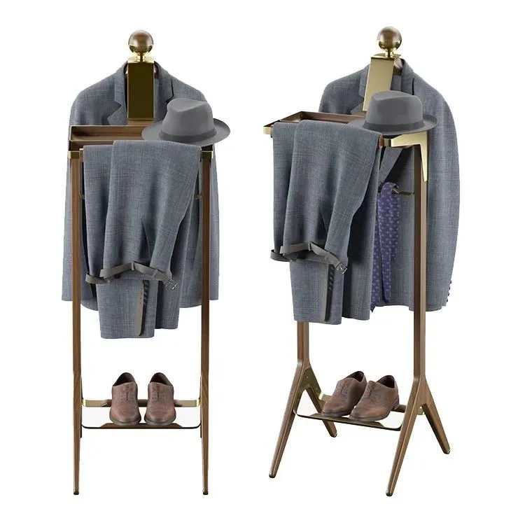 Perlengkapan Perhotelan Stand Gantungan Baju Kayu Untuk Hotel