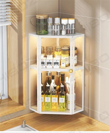 Lemari Penyimpanan Dinding Dapur dengan Pintu